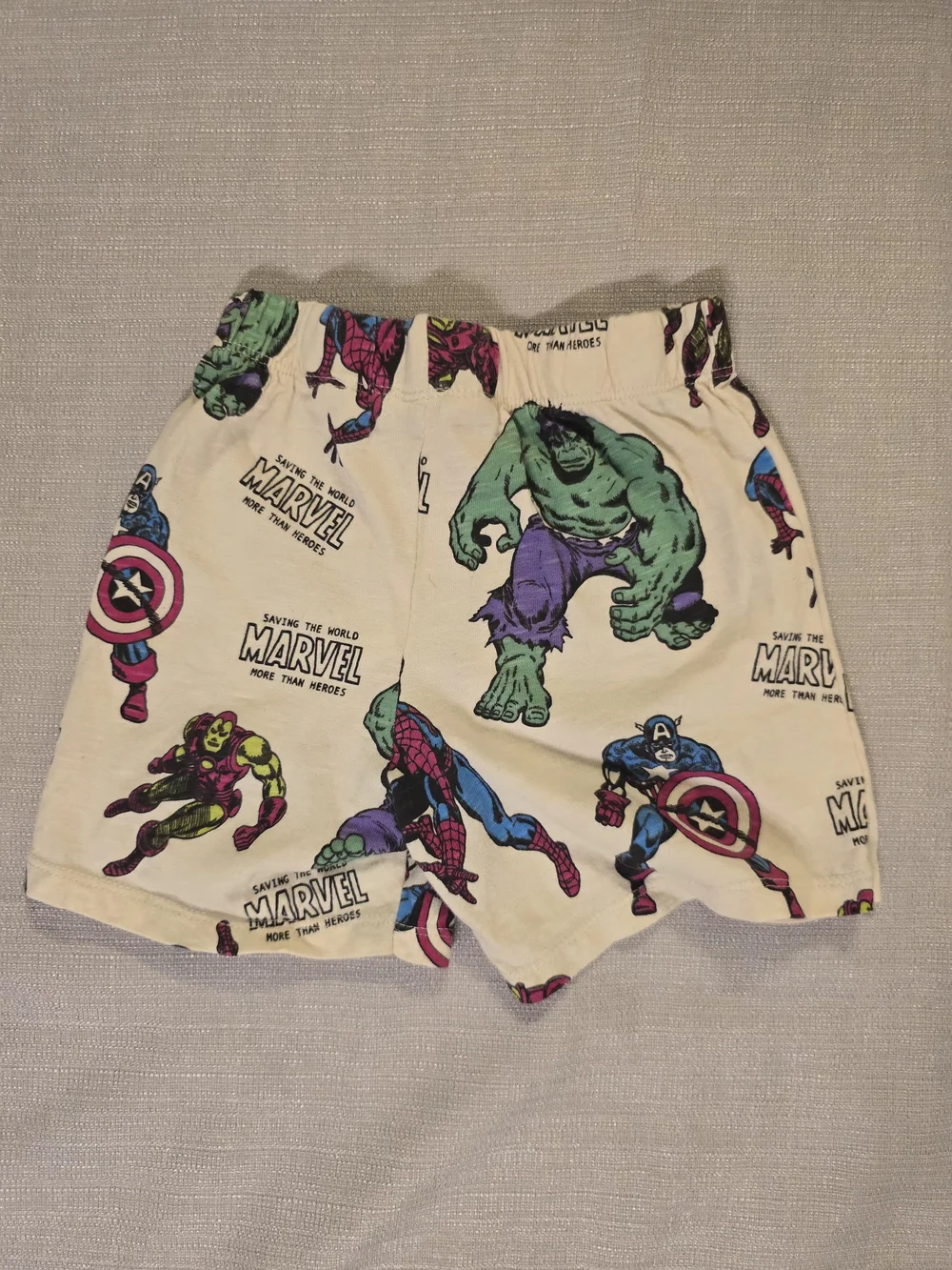 Marvel Toddler Shorts 2-3 Years 98cm Spider-Man Hulk Captain America